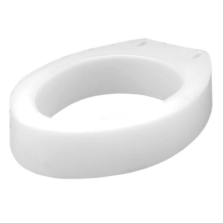 Carex Elongated Raised Toilet Seat, White, 3 Inches, 300 lbs. Capacity-Elongated Raised Toilet Seat Carex 3-1/2 Inch Height White 300 lbs. Weight Capacity