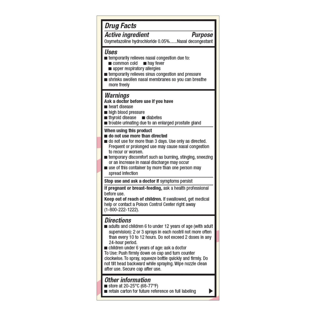 Foster & Thrive Nasal Spray, 1-ounce bottle-Sinus Relief Foster & Thrive 0.05% Strength Nasal Spray 1 oz.