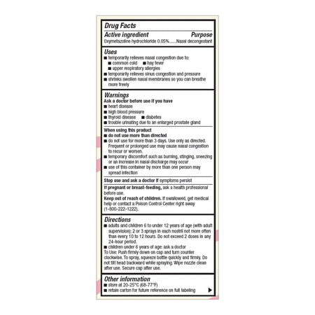 Foster & Thrive Nasal Spray, 1-ounce bottle-Sinus Relief Foster & Thrive 0.05% Strength Nasal Spray 1 oz.