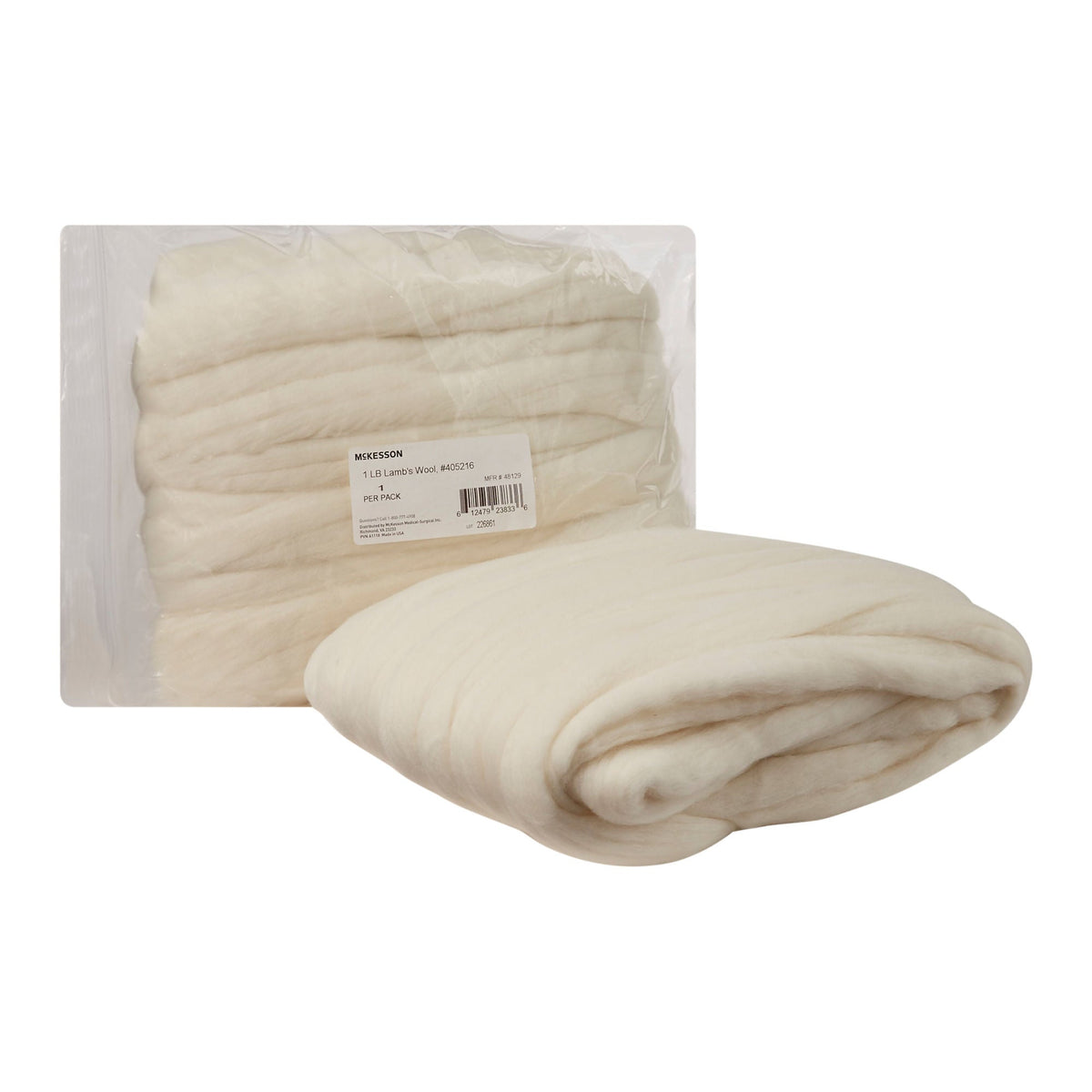 McKesson Lamb's Wool, 1 lb. - Orthopedic>Immobilizers, Splints and Supports>Lower Body>Ankle, Foot and Toe - McKesson Brand
