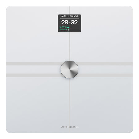 Withings Body Comp Wifi Smart Scale, White-Total Body Composition Analyzer Step On Withings Digital Display 5 -> 200kg (9 -> 440lb) White
