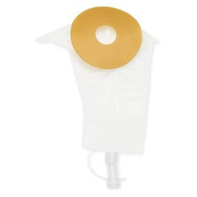 One-Piece Drainable Transparent, 7 Inch Length,-Urostomy Pouch One-Piece System 7-1/2 Inch Length Trim To Fit Drainable