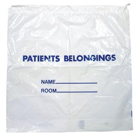 Dukal Patient Belongings Bag, Clear-Patient Belongings Bag DawnMist 20 X 20 Inch Polyethylene Drawstring Closure Clear