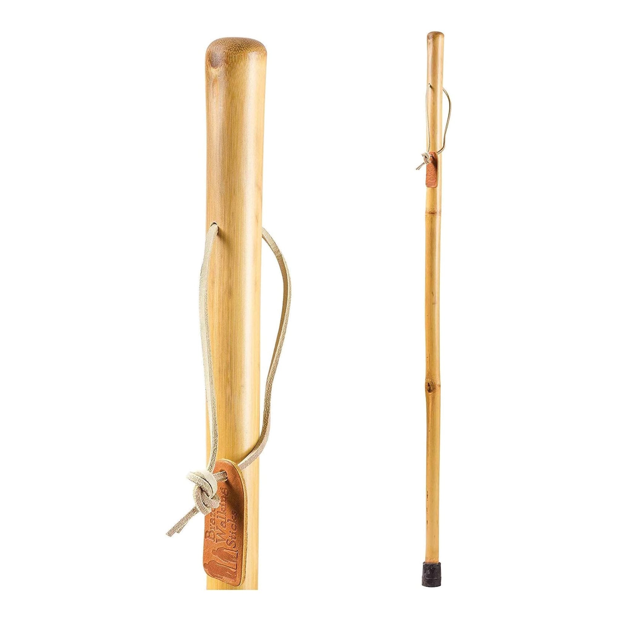 Brazos Iron Bamboo Rustic Walking Stick, 48 Inch Height-Walking Stick Brazos Free Form Wood 48 Inch Height Bamboo