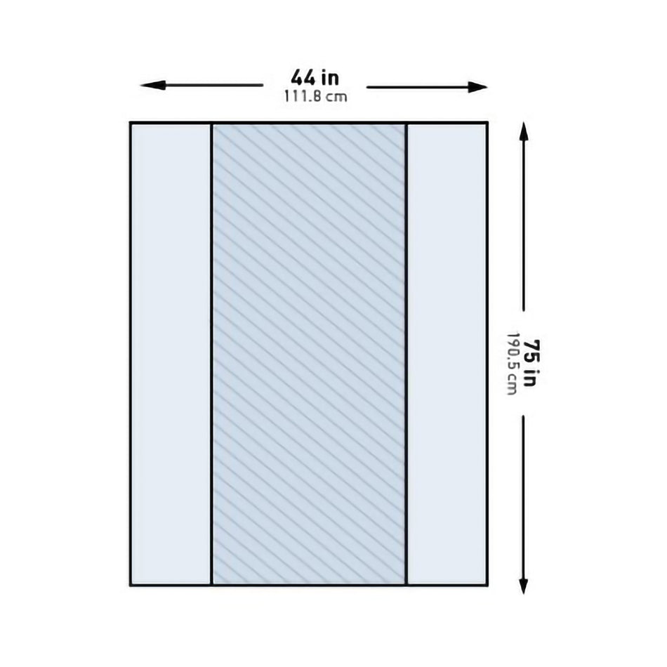 McKesson Table Drape, 44 x 75 Inch-Table Drape McKesson 44 X 75 Inch For Back Table