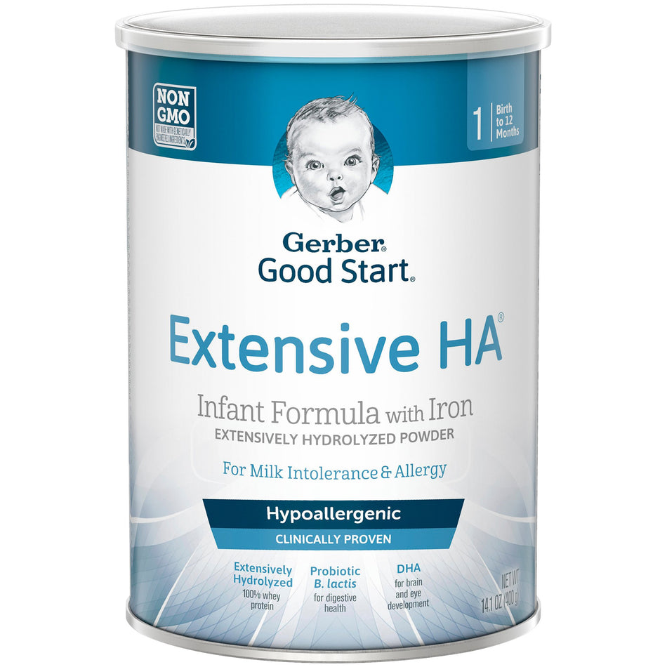 Gerber� Extensive HA� Powder Infant Formula, 14.1-ounce can-Infant Formula Gerber� Good Start� Extensive HA Unflavored 14.1 oz. Can Powder Whey Protein Cow's Milk Allergy