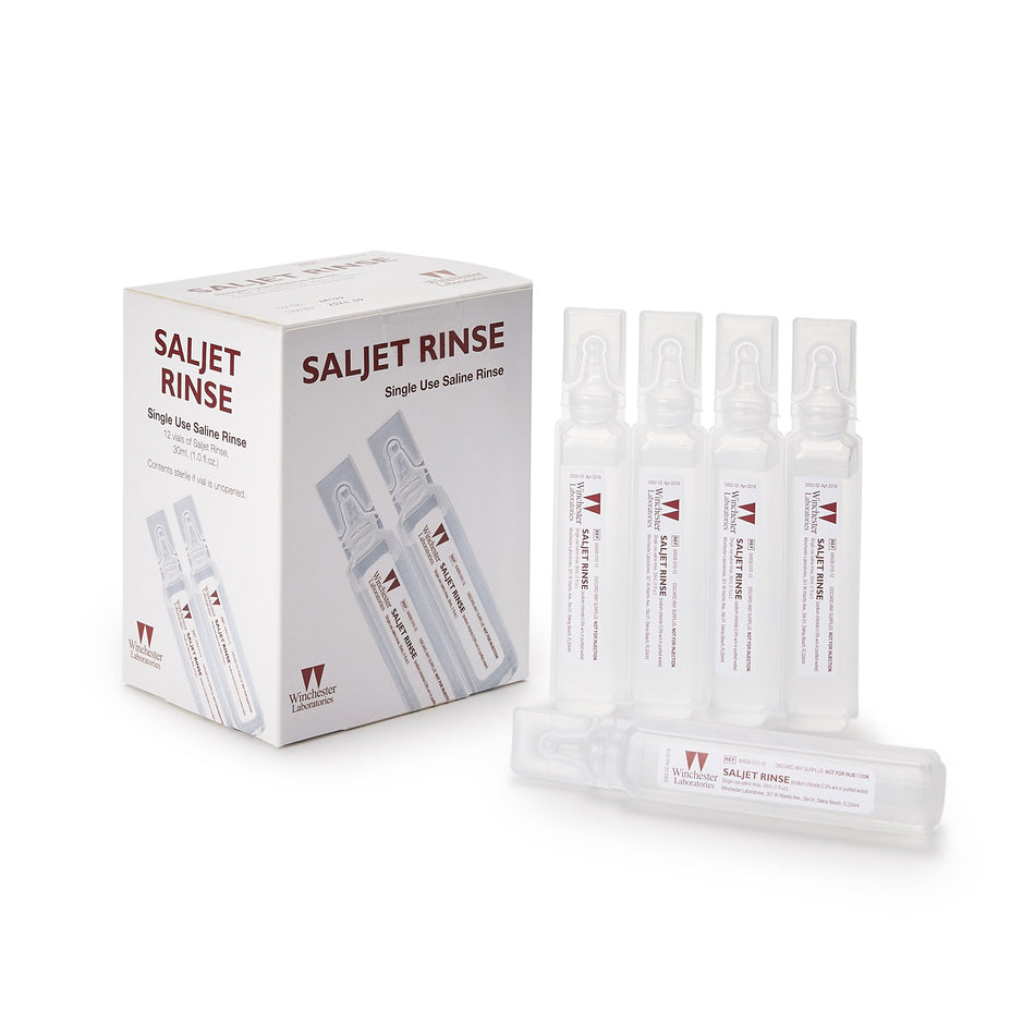 Saljet Sterile Saline Solution, 30 mL-"Irrigation Solution Saljet 0.9% Sodium Chloride, Preservative Free Not for Injection Unit Dose Vial 30 mL"
