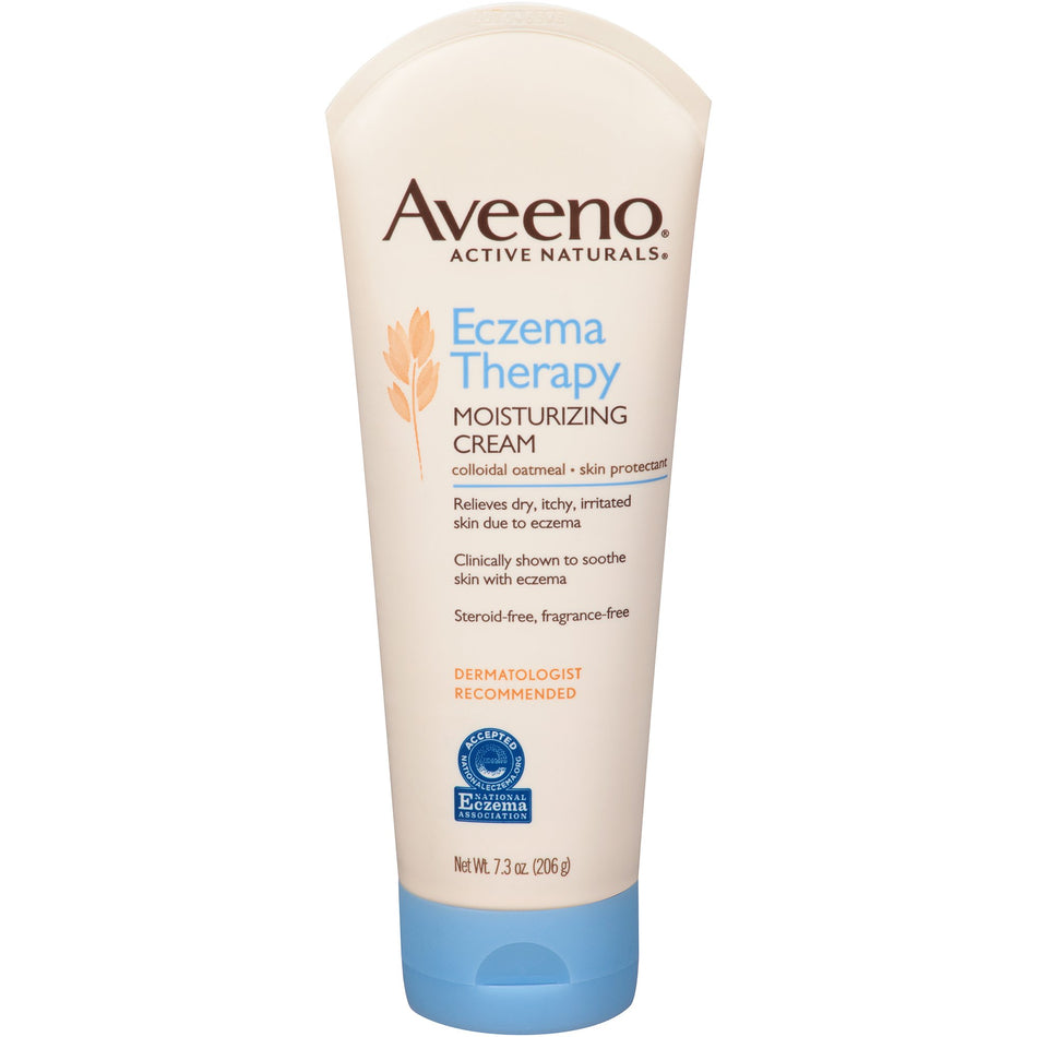 Aveeno Active Naturals Eczema Therapy Moisturizing Cream, 7.3 oz.-Hand and Body Moisturizer Aveeno Active Naturals Eczema Therapy 7.3 oz. Tube Unscented Cream
