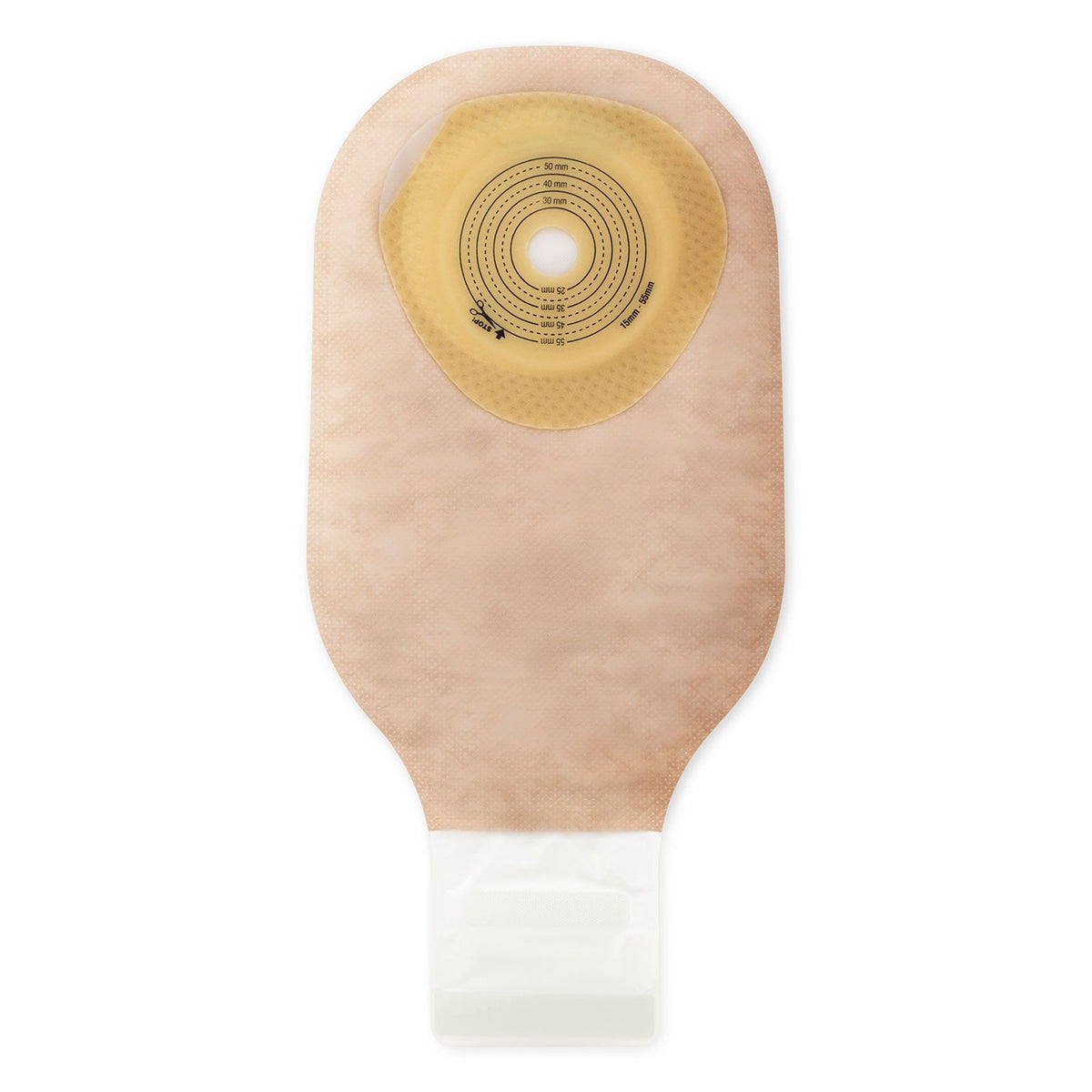 Premier One-Piece Drainable Beige Filtered Colostomy Pouch, 12-Inch Length, 5/8 to 2-1/8 Inch Stoma-"Colostomy Pouch Premier One-Piece System 12 Inch Length Flat, Trim To Fit 5/8 to 2-1/8 Inch Stoma Drainable"