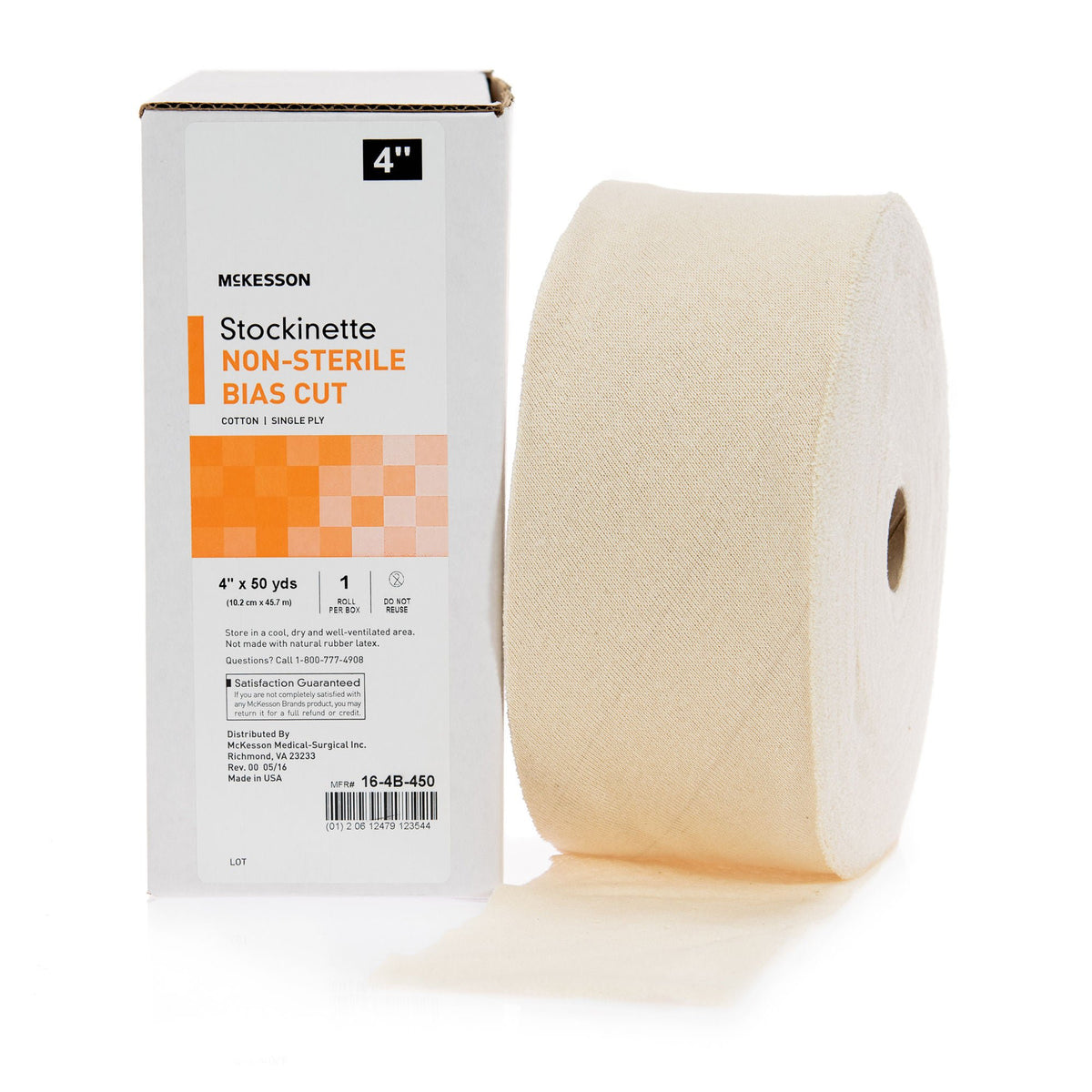McKesson Bias Cut Stockinette, 4 Inch x 50 Yard - Wound Care>General Wound Care>Retainer Dressings - McKesson Brand