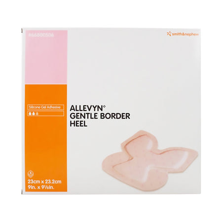Allevyn™ Gentle Border Heel Foam Dressing, 23 x 23.2 Centimeters - Wound Care>Advanced Wound Care>Foam Dressings - Smith &...