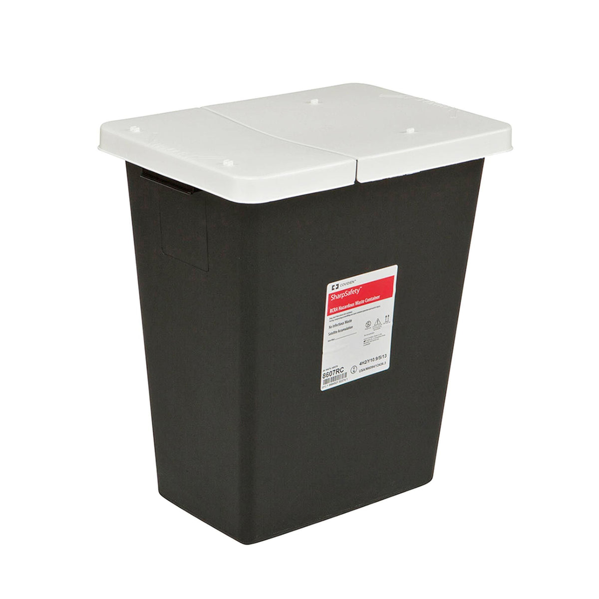 SharpSafety™ RCRA Waste Container, 18 Gallon, 18.25 x 26 x 12.75 Inch - Needles and Syringes>Sharps Collectors>Sharps Cont...