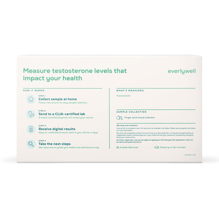 Everlywell Testosterone Test-Blood Collection and Transport Kit Everlywell Collection Card Sterile