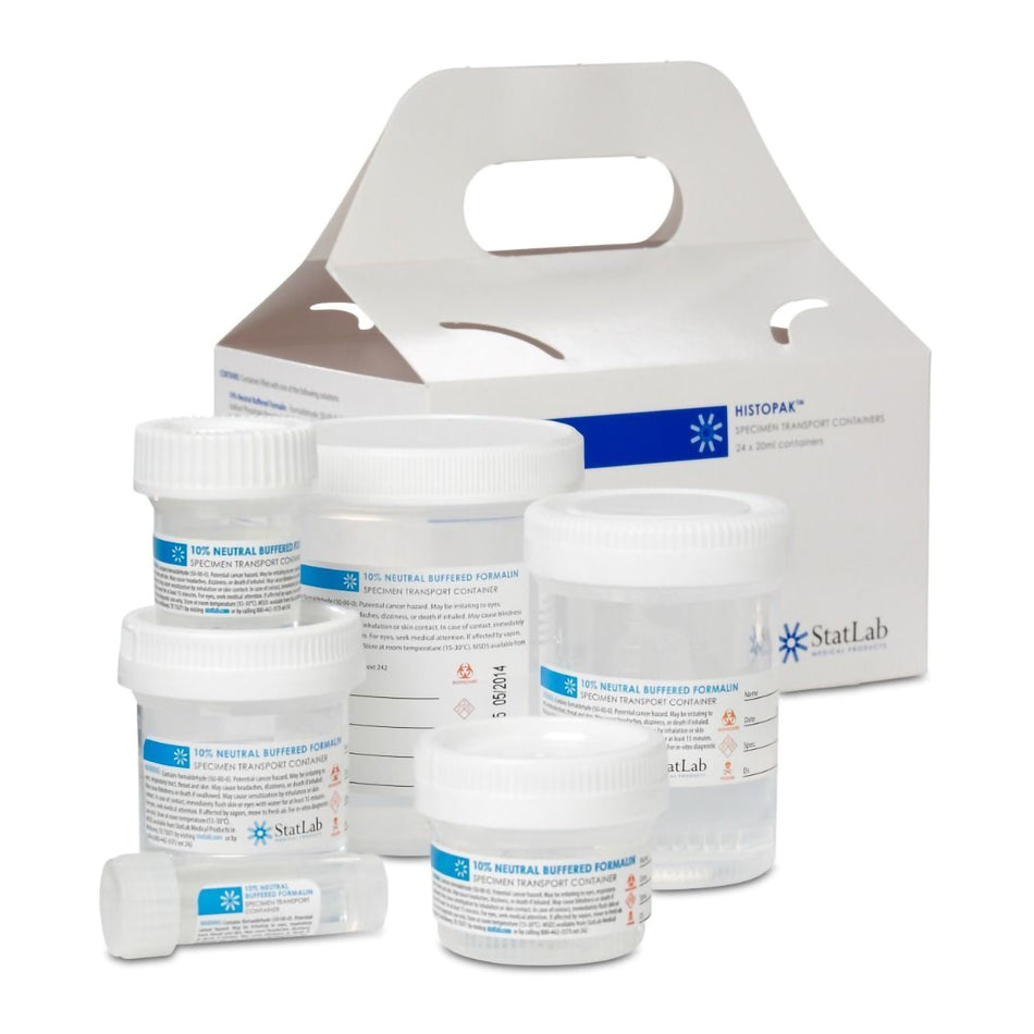 StatLab Prefilled Formalin Container, 3.5 mL Fill in 7 mL - Clinical Laboratory>Specimen Collection>Specimen Collection an...
