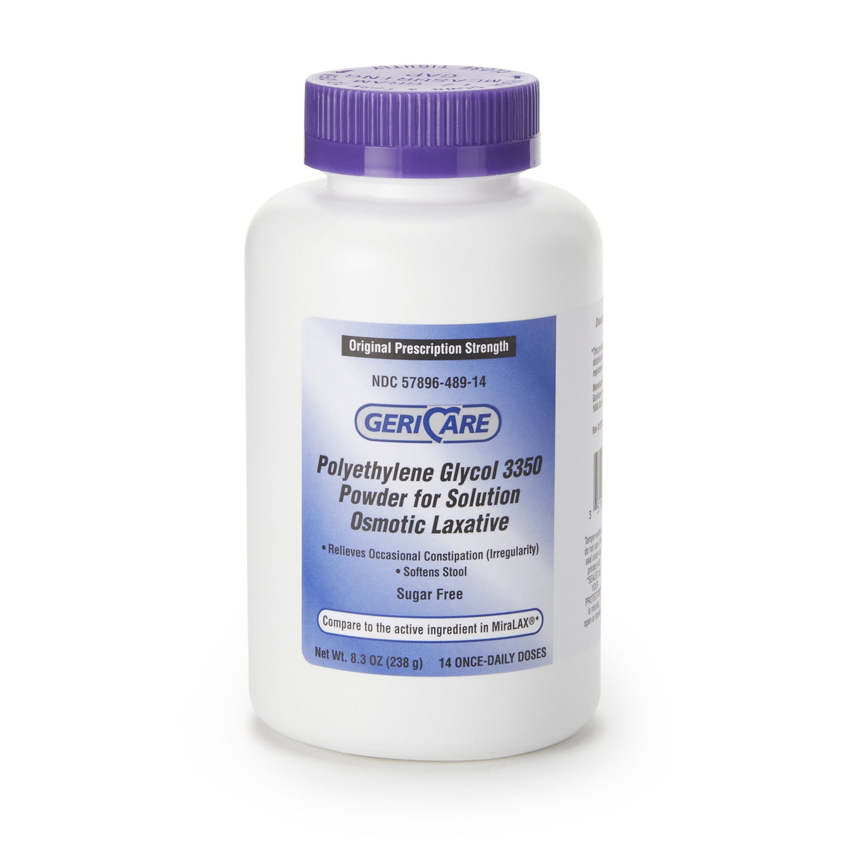 Geri-Care Polyethylene Glycol 3350 Laxative-Laxative Geri-Care Powder 8.3 oz. Polyethylene Glycol 3350
