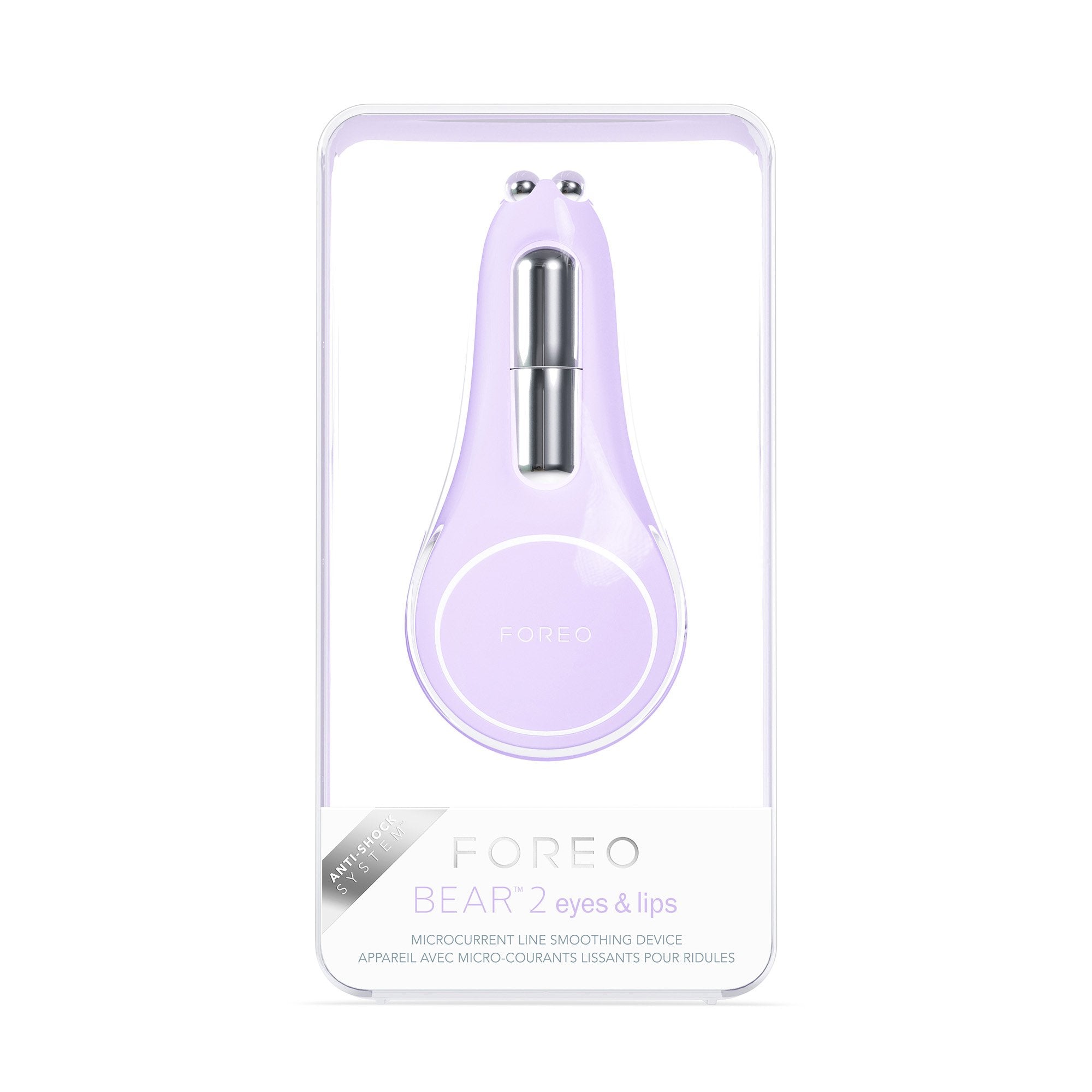 BEAR 2 Eyes & Lips Microcurrent Line Smoothing Device, Lavender-Microcurrent Facial Toning Device BEAR 2 Eyes & Lips