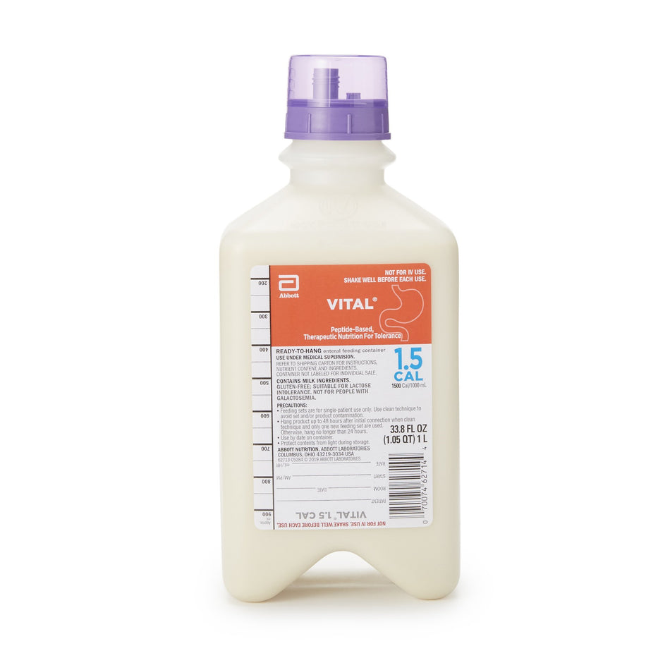Vital® 1.5 Cal Vanilla Peptide-Based Nutrition for Ages 14+, 1 liter container - Nutritionals and Feeding Supplies>Nutriti...