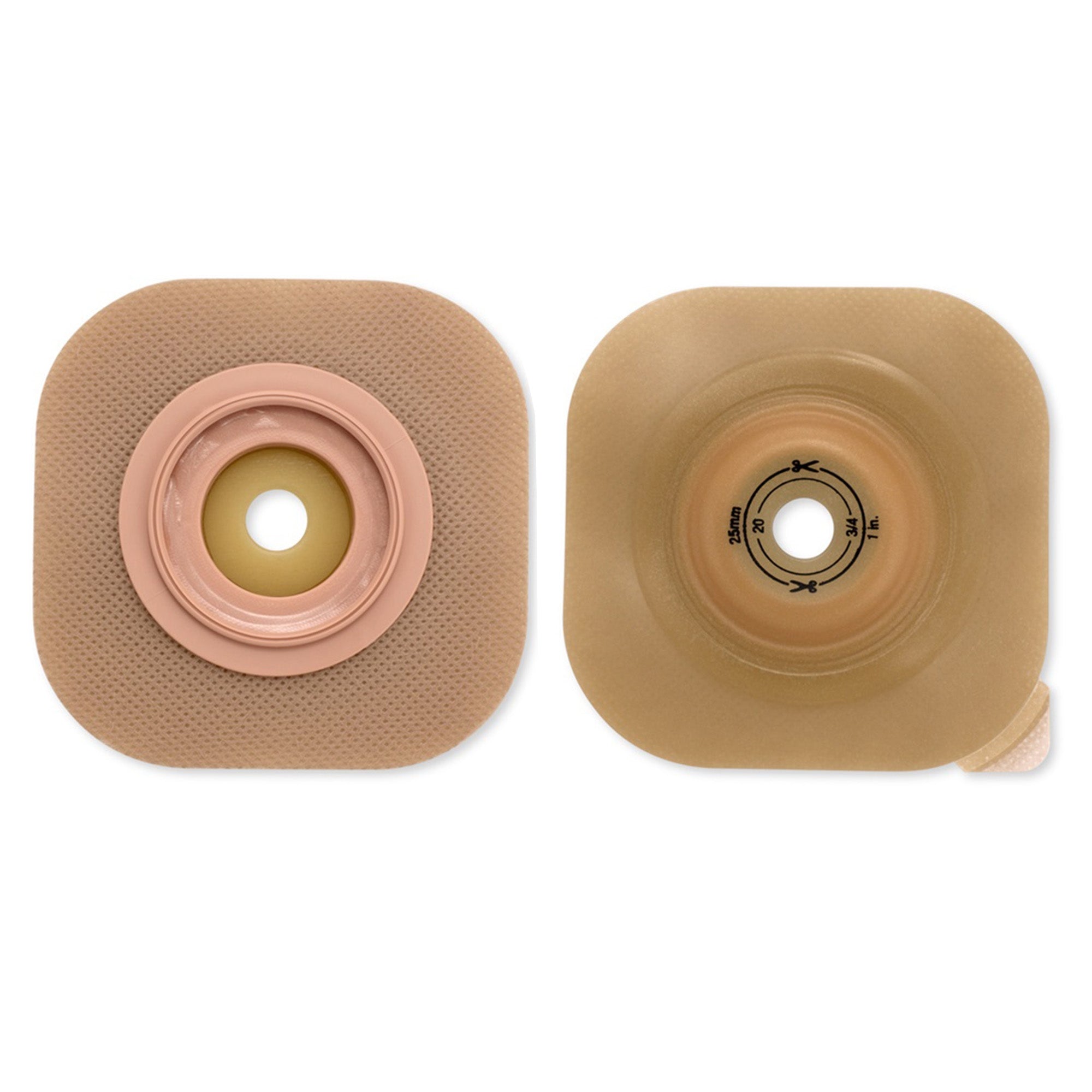 New Image Convex CeraPlus Skin Barrier-"Ostomy Barrier CeraPlus New Image Trim to Fit, Extended Wear Without Tape 70 mm Flange Blue Code System Up to 2 Inch Opening"