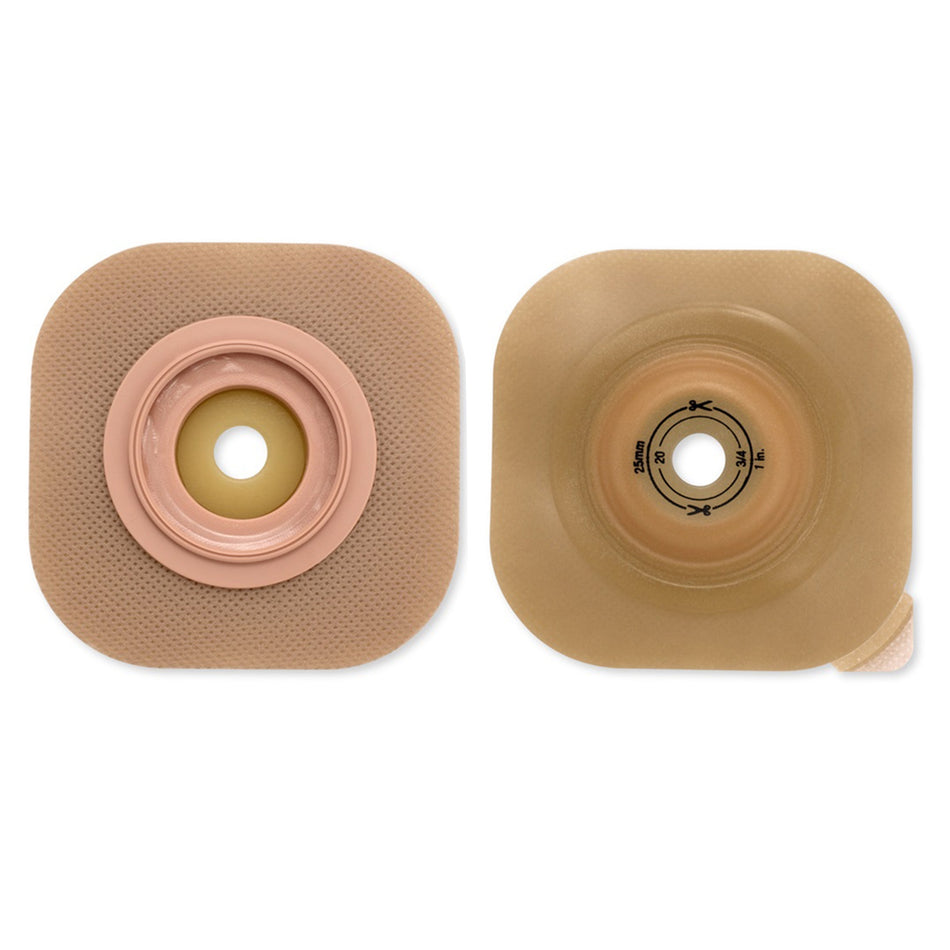New Image Convex CeraPlus Skin Barrier-"Ostomy Barrier CeraPlus New Image Trim to Fit, Extended Wear Without Tape 70 mm Flange Blue Code System Up to 2 Inch Opening"