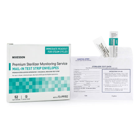 McKesson Sterilizer Monitoring Mail-In Service-McKesson Sterilizer Monitoring Mail-In Service Steam / EO Gas / Dry Heat / Chemical Vapor