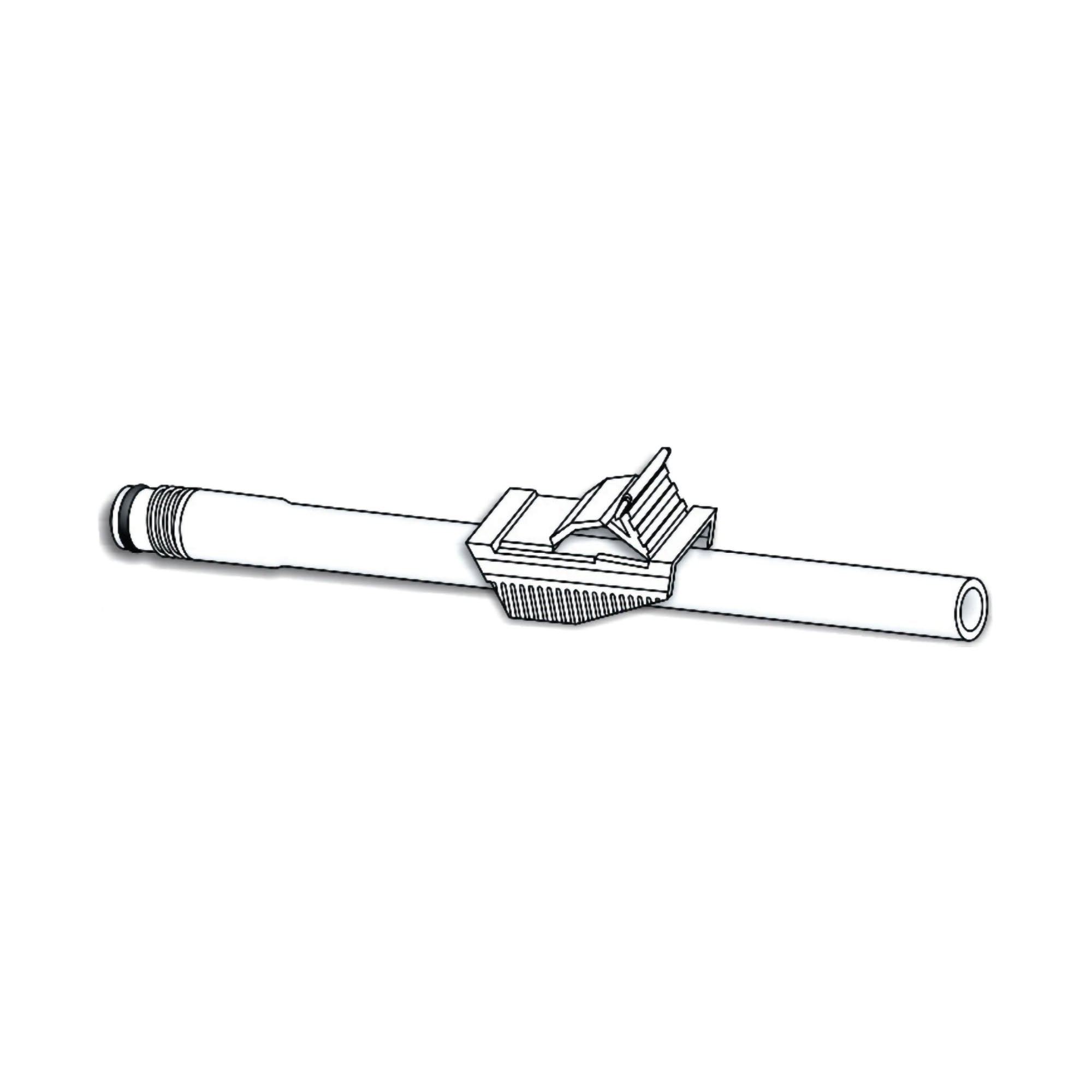 Urocare Tube Clamp-"Tube Clamp Urocare 2 Position, 1.63 x 0.75 x 0.81 Inch, White, Polypropylene- Polyester"