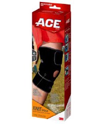 3M Ace Knee Support, Adjustable, Breathable-Knee Brace ACE One Size Fits Most Adjustable Strap Closure Left or Right Knee