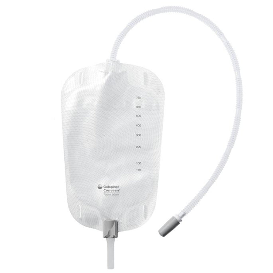 Conveen Security+ Urinary Leg Bag, 500 mL, Clamp-Urinary Leg Bag Conveen Security+ Anti-Reflux Valve / Clamp Valve NonSterile 500 mL Vinyl / Flocked