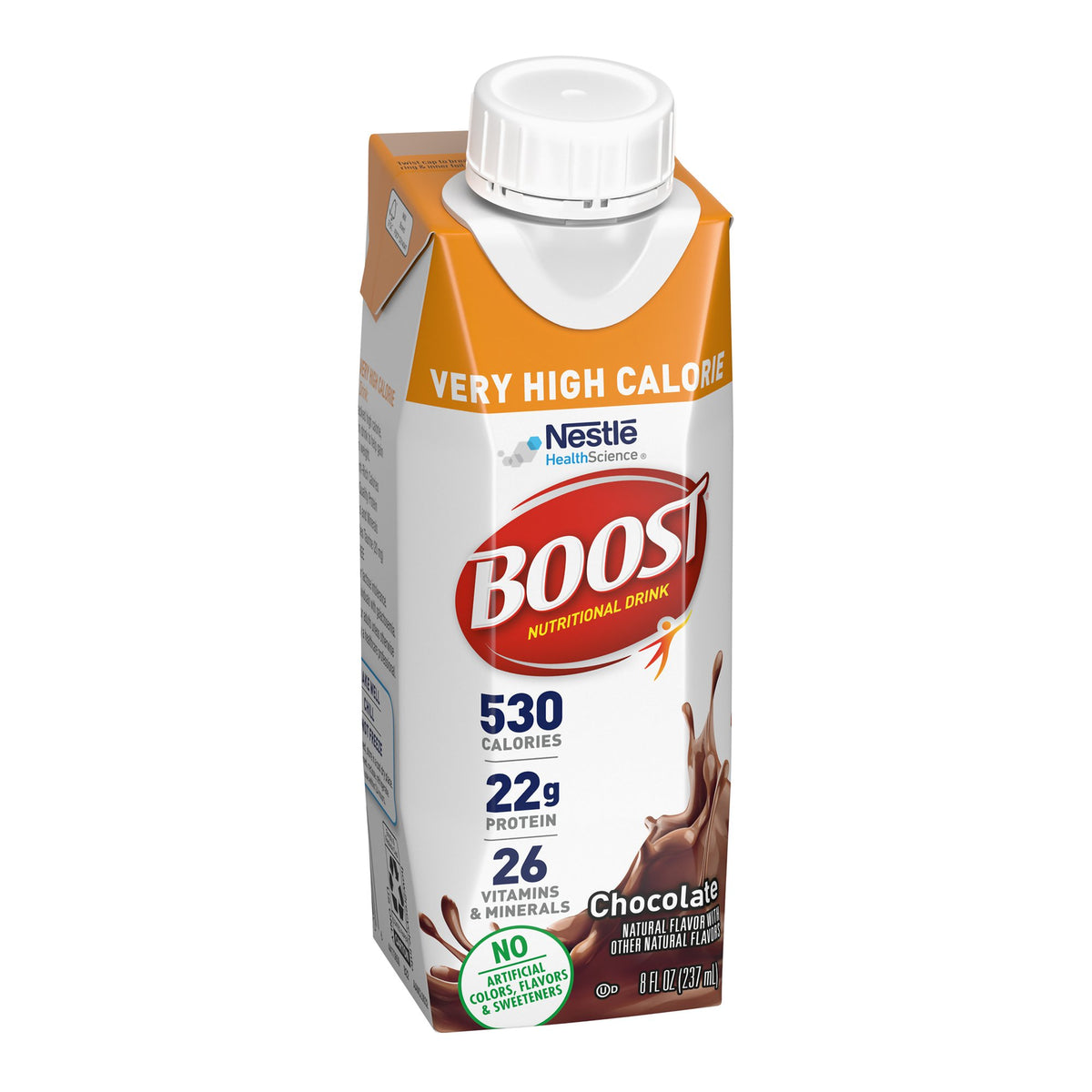 Boost® Very High Calorie Chocolate Nutritional Drink, 8-ounce carton - Nutritionals and Feeding Supplies>Nutritionals>Oral...