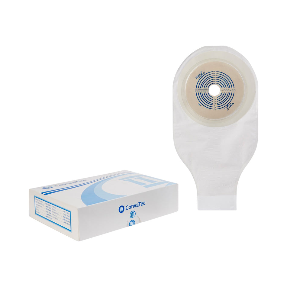 ActiveLife� One-Piece Drainable Transparent Colostomy Pouch, 12-Inch Length, 3/4 to 2� Inch Stoma-"Colostomy Pouch ActiveLife� One-Piece System 12 Inch Length Flat, Trim To Fit 3/4 to 2-1/2 Inch Stoma Drainable"