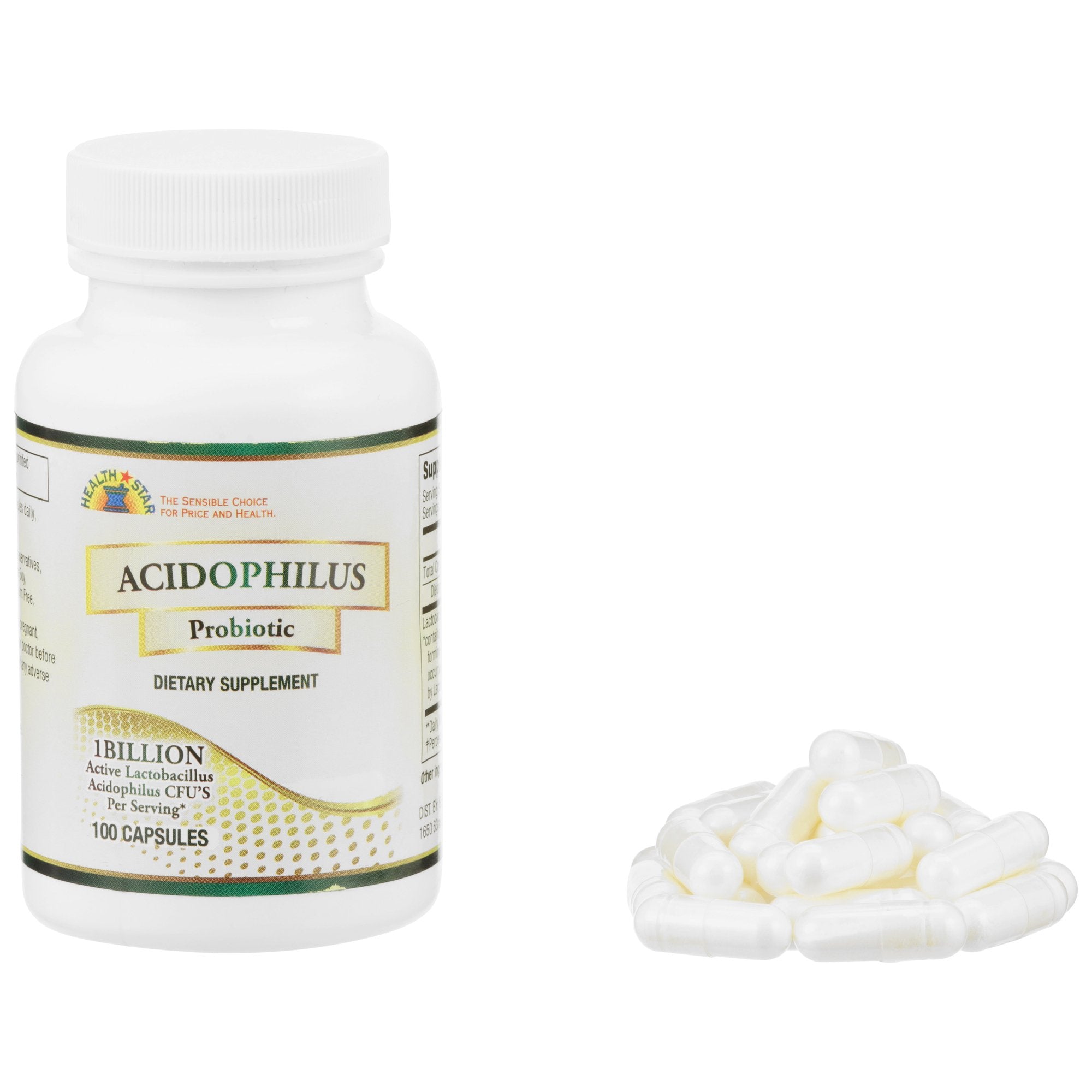 Health*Star Probiotic Dietary Supplement-Probiotic Dietary Supplement Health Star 100 per Bottle Capsule