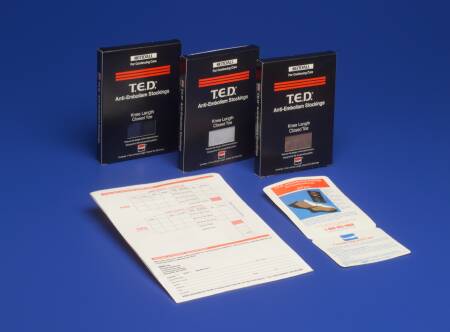 T.E.D. Knee High Anti-embolism Stockings, Medium / Long, Black-Anti-embolism Stocking T.E.D. Knee High Medium / Long Black Closed Toe