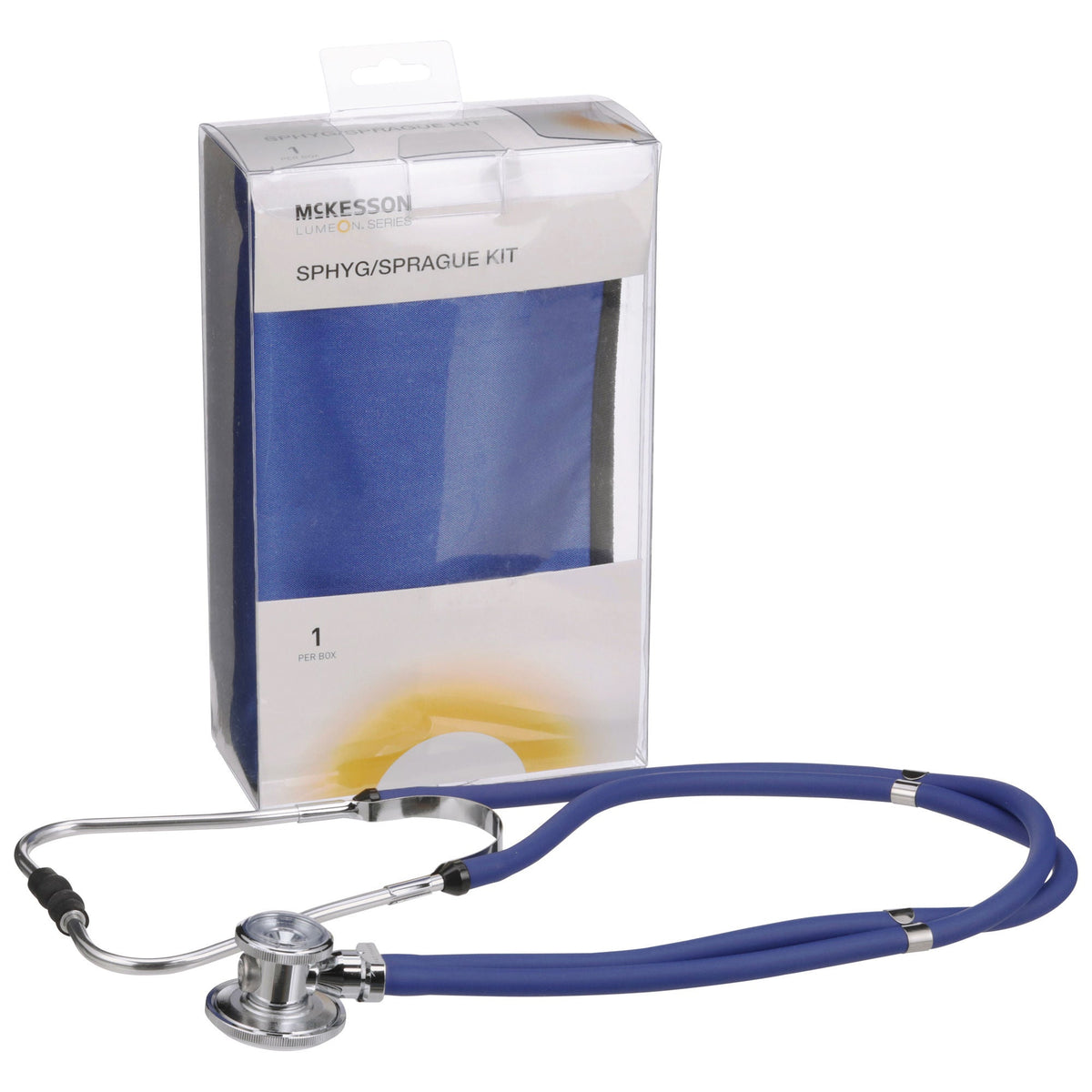 McKesson Lumeon™ Aneroid Sphygmomanometer/Sprague Kit, Blue - Diagnostic Instruments and Supplies>Blood Pressure>Cuff and...