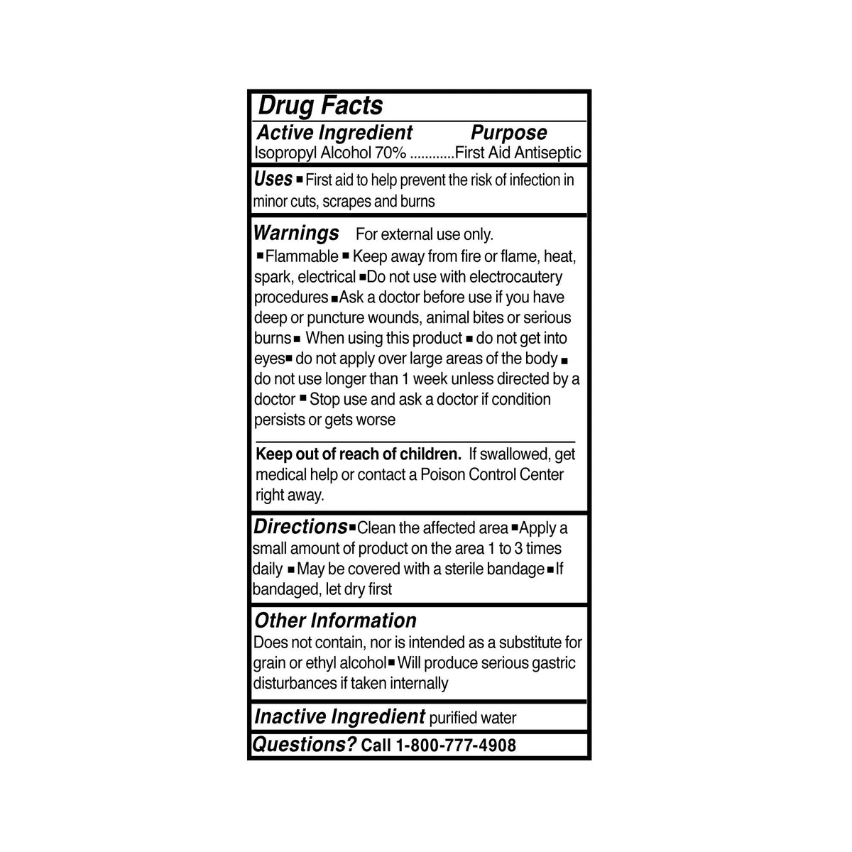 McKesson Isopropyl Alcohol Antiseptic, 16 oz. Bottle-Antiseptic McKesson Brand Topical Liquid 16 oz. Bottle