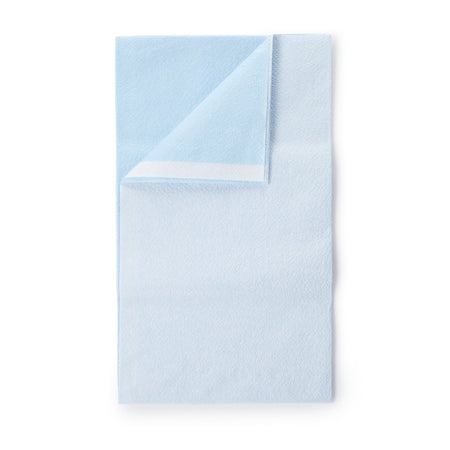 McKesson Blue Flat Stretcher Sheet, 40 x 72 Inch-Stretcher Sheet McKesson Flat 40 W X 72 L Inch Blue 50% Cellulose Tissue / 50% Polyethylene Film Disposable