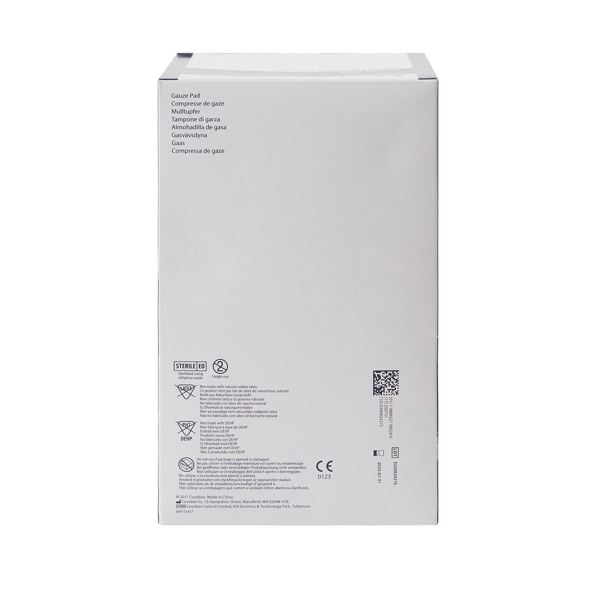 Curity Sterile Gauze Sponge, 4 x 4 Inch, 12-Ply-Gauze Sponge Curity 4 X 4 Inch 12-Ply Sterile 1 per Pack