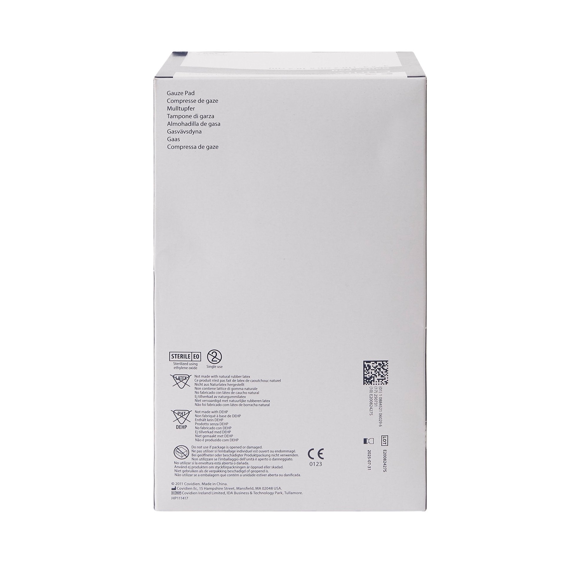 Curity Sterile Gauze Sponge, 4 x 4 Inch, 12-Ply-Gauze Sponge Curity 4 X 4 Inch 12-Ply Sterile 1 per Pack