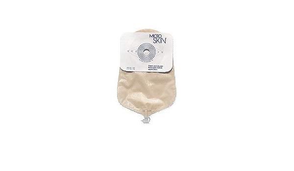 One-Piece Drainable Clear Urostomy Pouch, 9 Inch Length, Up to 1 Inch Stoma-"Urostomy Pouch MicroSkin One-Piece System 9 Inch Length Flat, Trim to Fit Up to 1-1/2 Inch Stoma Drainable"