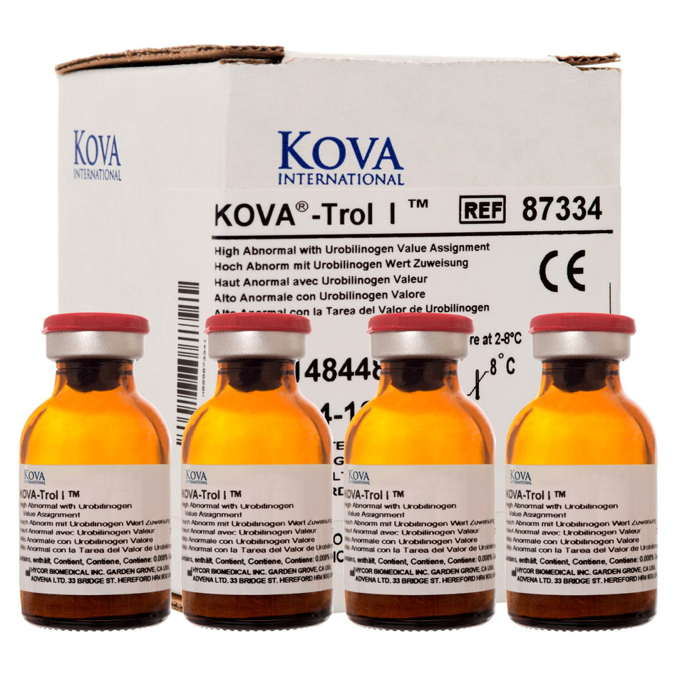KOVA-Trol I Control for Urine Dipstick Testing-Control KOVA-Trol I Urine Control with Urobiligen High Abnormal Level 4 X 15 mL
