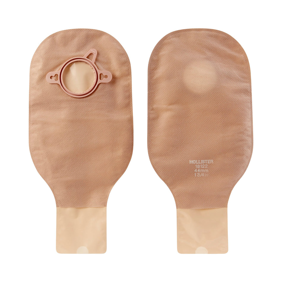 New Image™ 18122 Beige Colostomy Pouch, Pre-cut to Fit 44 mm Stomas, Green Match - Ostomy>Ostomy Pouches - Hollister