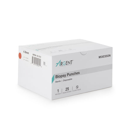 McKesson Argent Disposable Biopsy Punches, 4.0 mm-Biopsy Punch McKesson Argent Dermal 4 mm