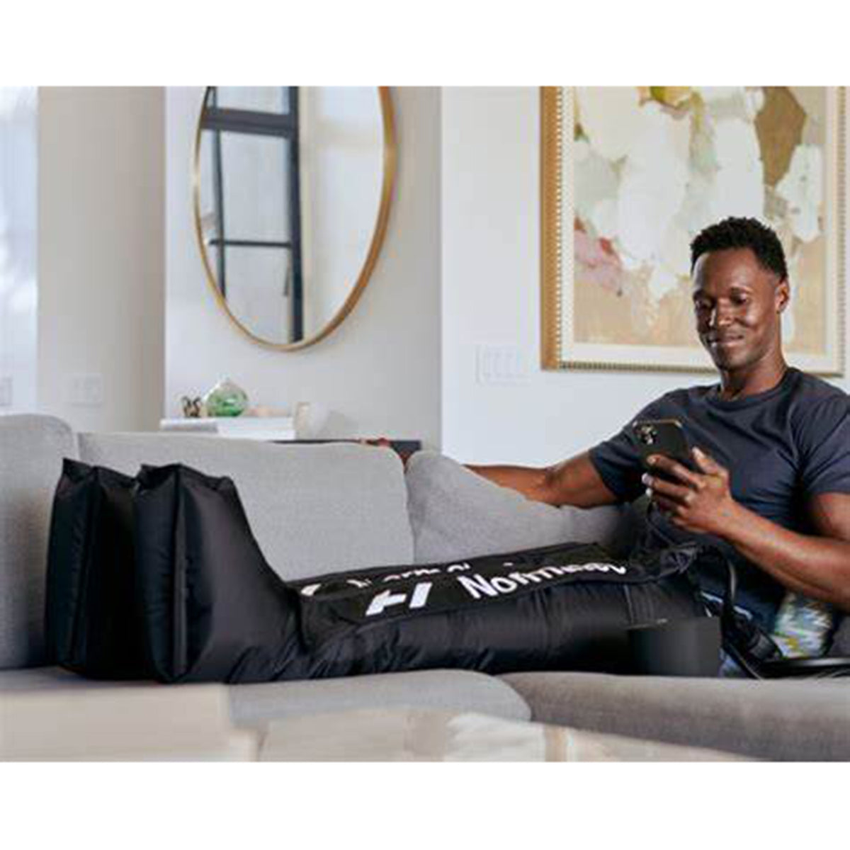 Normatec Leg Attachments (Pair) Tall Pneumatic Compression-Compression Massage Garment Hyperice Normatec 6 Foot 4 Inch and Over