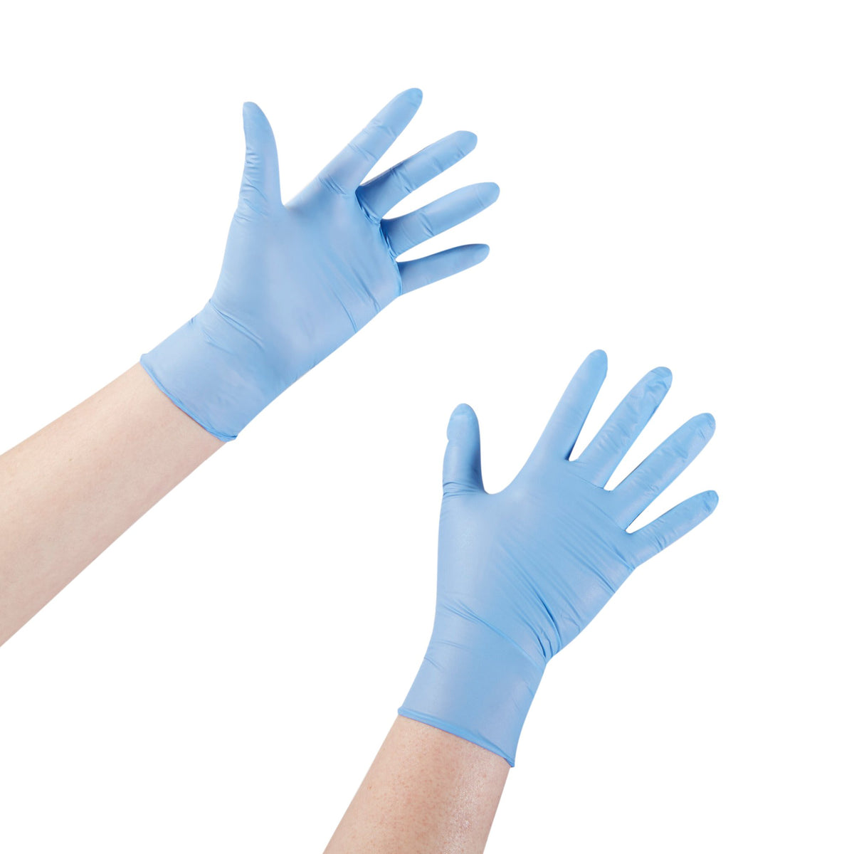 McKesson Confiderm STR Nitrile Exam Glove, Large, Blue-Exam Glove McKesson Confiderm STR Large Sterile Pair Nitrile Standard Cuff Length Textured Fingertips Blue Not Rated