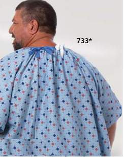 Magna Reusable Patient Gown, One Size Fits Most, Diamond Print-Patient Exam Gown Magna One Size Fits Most Diamonds-in-the-Rough Print Reusable