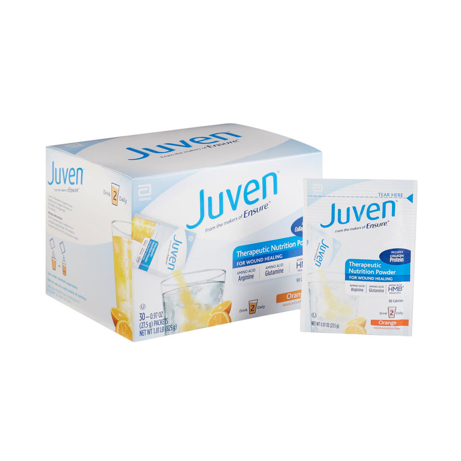 Juven Orange Arginine/Glutamine Therapeutic Nutrition Powder-Oral Supplement Juven Orange Flavor Powder 0.97 oz. Individual Packet