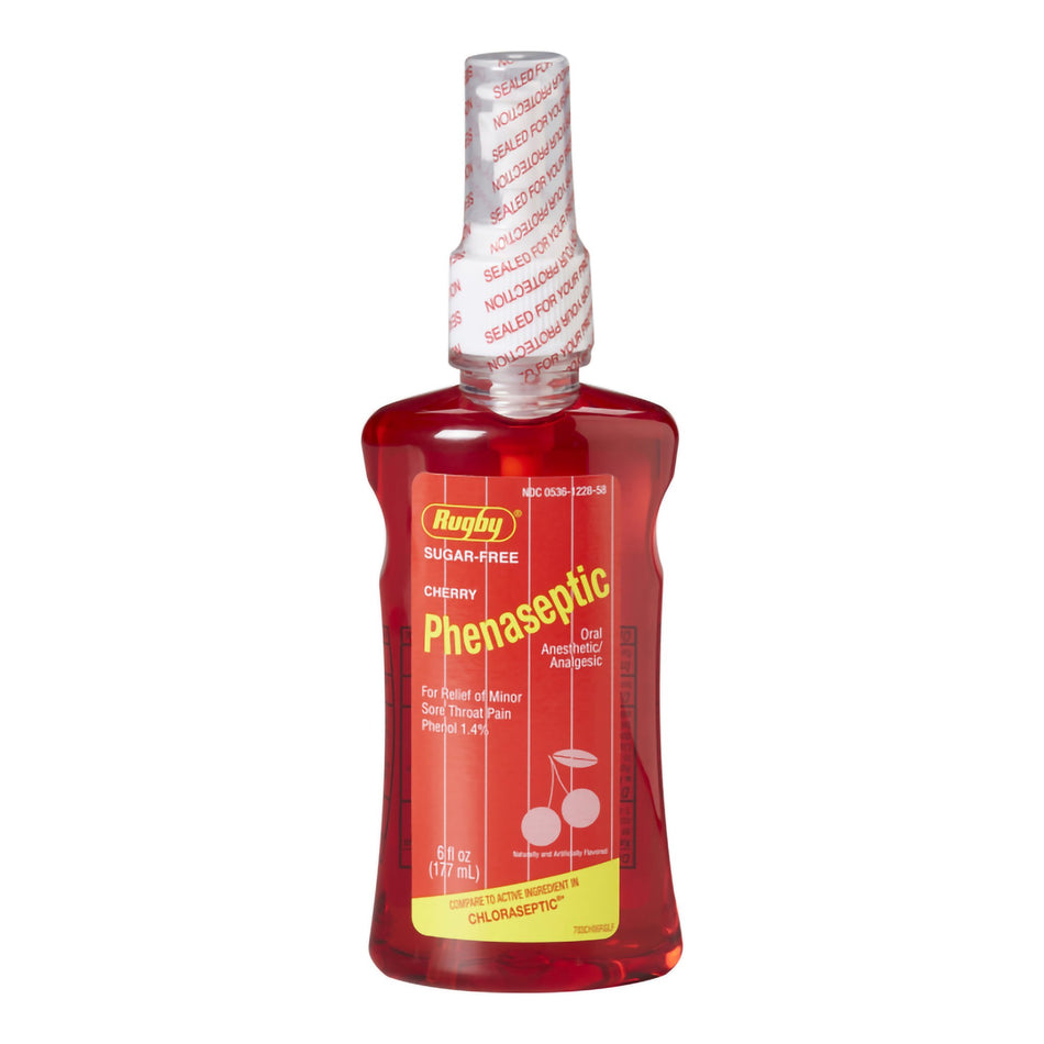Phenaseptic 1.4% Phenol Sore Throat Relief, Cherry Flavor-Sore Throat Relief Phenaseptic 1.4% Strength Oral Spray 6 oz.