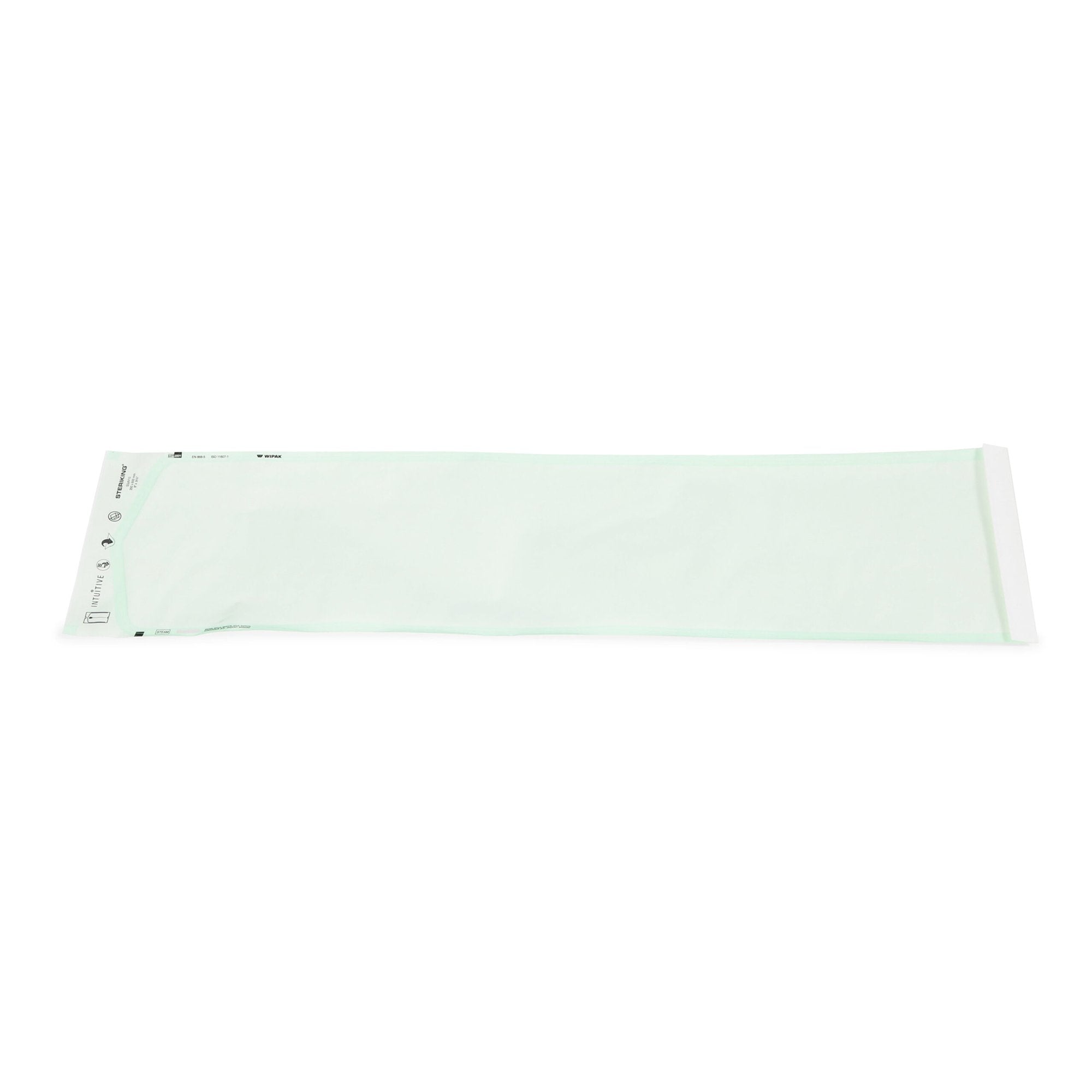 Steriking Sterilization Pouch, 3.5 x 8 Inch, for Ethylene Oxide (EO) Gas / Steam Sterilization-Sterilization Pouch Steriking Ethylene Oxide (EO) Gas / Steam 3-1/2 X 8 Inch Transparent / White Self Seal Paper / Film