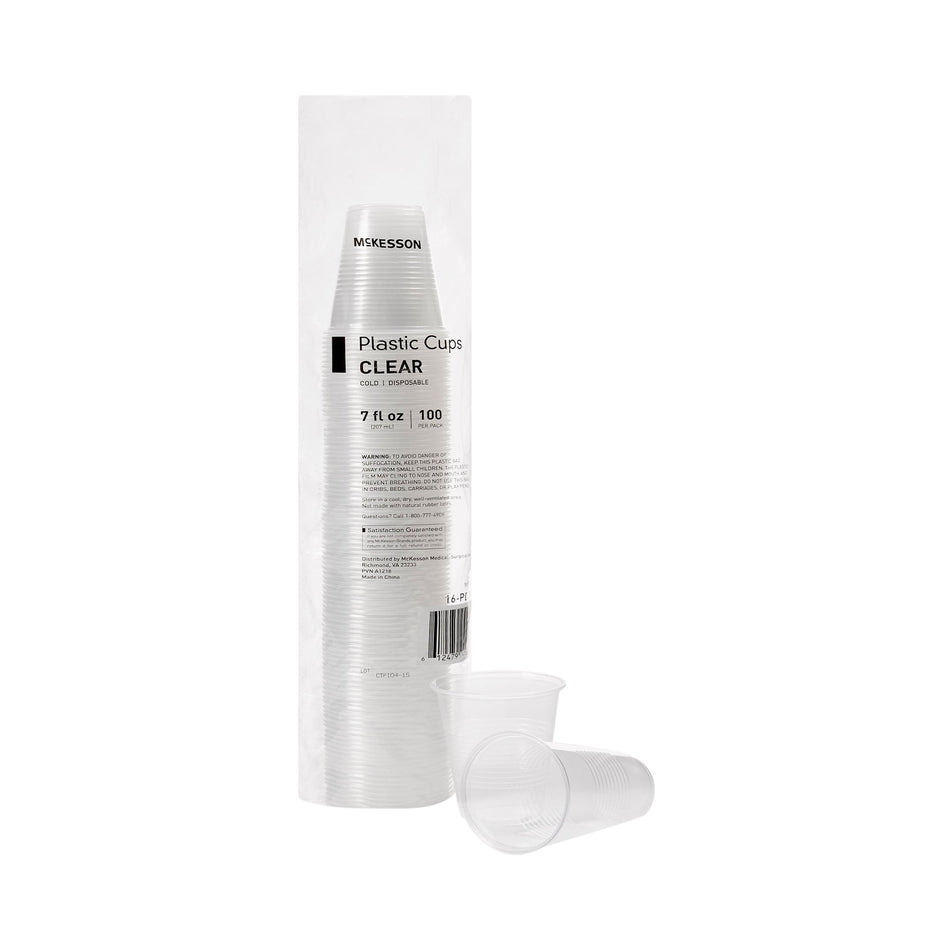 McKesson Polypropylene Drinking Cup, 7 oz., Clear-Drinking Cup McKesson 7 oz. Clear Polypropylene Disposable