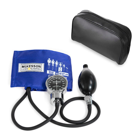 McKesson Lumeon Aneroid Sphygmomanometer, Small-Aneroid Sphygmomanometer Unit McKesson LUMEON Small Adult Cuff Nylon Cuff 19 - 27 cm Pocket Aneroid