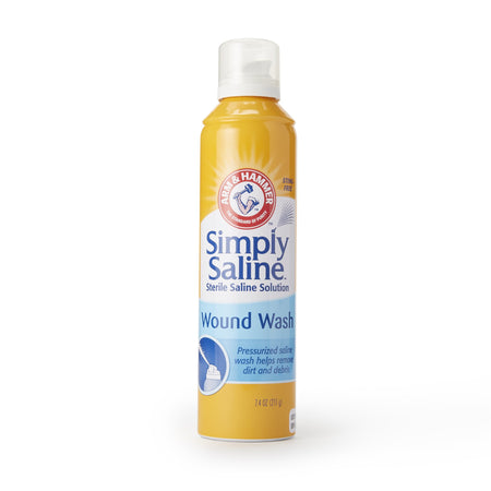 Arm & Hammer Simply Saline Wound Wash Spray-Wound Cleanser Simply Saline Wound Wash 7.1 oz. Spray Can Sterile