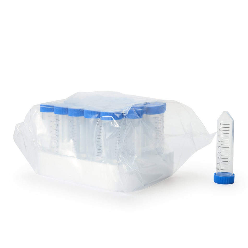 McKesson Conical Bottom Centrifuge Tube, 30 x 115 mm-McKesson Centrifuge Tube Plain 50 mL Screw Cap Polypropylene Tube